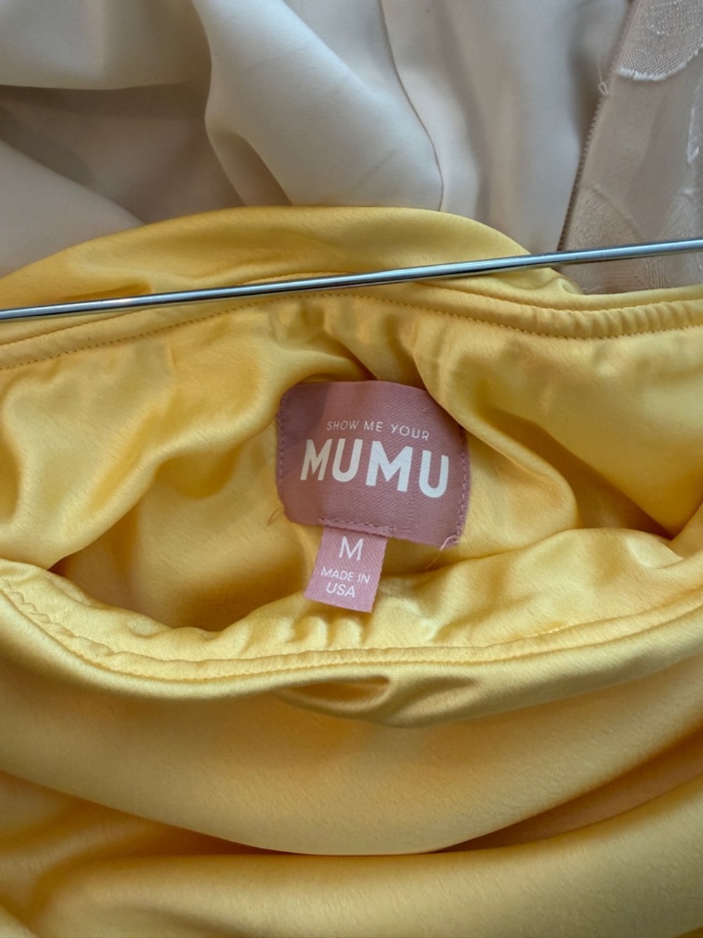 Show Me Your MuMu Yellow Strapless Taylor Tube Dress - Picture 3 of 3